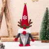 Kerst eland Gezichtsloze oude man Doll Gnomes Antlers Dwarf Christmas Decor Gifts