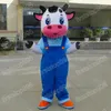 Halloween Schöne Kuh Maskottchen Kostüm Simulation Cartoon Anime Thema Charakter Erwachsene Größe Weihnachten Außenwerbung Outfit Anzug