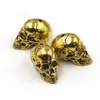 Outdoor Gadgets Brass Skull Knife Beads Umbrella Rope Bead Vintage Paracord Accessories Wholesale