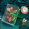 Рождественские украшения 50%скидка рождественской коробки Magic Book Gift Bacd Candy Пусто