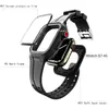 Vattent￤t dropproof hela kroppsskyddsramen f￶r Apple Watch Band Size 41 45mm Rem Armband Sport Watchband Fit Iwatch 78