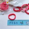 10 Uds nuevo coreano dulce niña princesa cola de caballo tocado moda niños básico Simple colorido ondulado banda de goma cuerda para el cabello