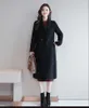 Women's Trench Coats Women Autumn Winter Mid-length Woolen Coat Ladies Casual Loose Plus Size Overcoat All-match Street F333