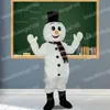 Noël bonhomme de neige mascotte Costume personnage de dessin animé tenue Costume Halloween adultes taille fête d'anniversaire tenue de plein air activités caritatives