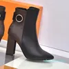 2022 buty moda seksowna klamra designerska buta 100% skórzane alfabetyczne buty damskie damskie liste