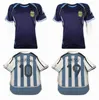 Retro Argentini￫ voetbaltrui 2006 Wereldbeker Riquelme Vintage Classic Collection 06 voetbalhirt Crespo Camiseta C3K0#