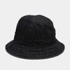 Stingy Brim Hats Foldbar Fisherman Washed Denim Bucket Unisex Fashion Bob Hip Hop Gorros Mens Ladies Panama Cap 220927