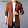 Maglioni da uomo 2022 Autunno Inverno Moda Uomo Con Scollo A V Streetwear Maglione Lavorato A Maglia Cappotto Maschile Caldo Slim Fit Cardigan di Colore Solido K55