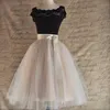 Skirts 26 Colors 5 Layered 65cm Knee Length Tulle Skirt Tutu Women Skirt High Waist Pleated Skirt Cosplay Petticoat Elastic Belt Faldas 220924