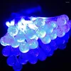 Strings 30 LED Solar Powered String Lights Outdoor Water Drop Fairy Holiday Patio Christmas Decoration Party ALUVEE