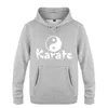 Herren Hoodies Karate acht Tri-Grams Logo M￤nner Fleece Langarm mit Kapuzenpullover Pullover Moleton Maskulino Zugkleidung
