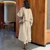 معاطف الخندق النسائي معطف سميك أزياء عرضية معطف من الصوف 2022 شتاء دافئ عالي الجودة من الصوف الصوف F534