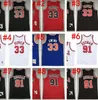 Ed Retro Basketball Jerseys Mitchell Ness Michael Allen Iverson Scottie Pippen Dennis Rodman Bryant Tracy Mcgrady Vince Carter Garnett Larry1