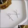 Charm Sterling Sier Charm oorbellen Cross Stud voor vrouwen Gift Earings Fashion Sieraden 531 Z2 Drop Delivery 2021 Dhseller2010 DHLZO