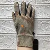 Klasyczne litery Męskie rękawiczki Designer Kamuflaż 3D drukowana rękawiczka dotykowa Rękawica Zima Telefinger