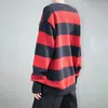 女性のパーカースウェットシャツUnuth GirlsESHIZE Striped Seater autunt Ladies Vintage Cotton Pullovers Knitwear女性セーターファッション長袖220926