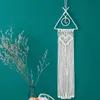 Gebreide macrame muur hangend tapijt Home Decor voor slaapkamer geweven boho tapijthangen