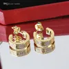 Luxury Classic Screw Earrings Love Stud Earrings Fashion Woman Designer Jewelry Hoop Earing C Women