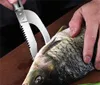 Détartreur de poisson d'usine avec couteau à gueule Détartreurs en acier inoxydable Décapant les serveurs de poisson 3 en 1 Outils de nettoyage pour la cuisine