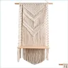 Tapestries Tapestries Handgemaakt geweven rame muur hangende tapijt Tapestry Wedding Decoratie Noordse achtergrond Huis Woonkamer Boho Decor Drop D Dhits