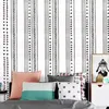 Wallpapers moderne driehoek peel en stok trellis zwart witte vinyl zelfklevende slaapkamer muur huis decoratie 220927