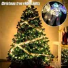 Decorazioni natalizie Nastro 1M/2M/5M con luci a LED impermeabile per albero 2022 anni parete finestra casa