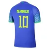 Puchar Świata 2022 Jersey Camiseta de futbol Paqueta Brazils Neres Coutinho Football Shirt Jesus Marcelo Pele Casemiro Brasil 2022-23 Maillots
