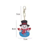 5 pcs/set Diy pebble pictures with Christmas theme keychain pendant full drill with special shape Cartoon embroidery women decoration gift bag