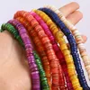 P￤rlor 170 st/strand 8mm f￤rgat skal L￶st runt Multicolor DIY Making Halsband Spacer smyckesfynd 1Strand