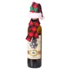 Wine Bottle Scarf Hat Set Christmas Creative Ornament Scarf Hats Two-piece Suit Hotel Restaurant Layout Christmas Decorations ZZB15822