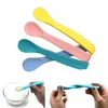 Silicone Baby Sop Sop Soping Spoon Saúde saudável Baby Spoon alimentador de alta temperatura Kichen Cooking Spoons Rice Spoons Childrenware Rre14509