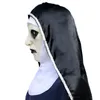 Halloween Nonne Maske Horror Latex Masken Cosplay Mascarillas Valak Gesichtsmasken mit Kopfbedeckung RRB15825