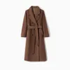 Womens Fur Faux Highend Coatable Cashe Coat -Length Midlengle Wool Woolen Autumn Winter 101801 Wool Coat for Women 220927