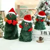 Muñecos de peluche 1 pieza de juguete eléctrico cantando bailando árbol de Navidad s muñeca adornos alegres para niños 220924
