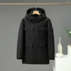 Men's Down Men Winter Brand Long Warm Thick Parkas Jacket Multiple Pockets Cargo Coat Autumn Outwear Outfits Classic Windproof Casual Parka