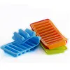 Moule à glaçons en silicone Outils de crème glacée Popsicle Cube Plateau Geler Moule à glace Pudding Gelée Biscuits au chocolat Moule Outil de cuisine 4 couleurs GCB158