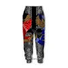 Męskie spodnie Xinchenyuan Mężczyźni/Kobiety Blood Gang 3D Print Casual Bandana Fashion Streetwear Men Lose Sporting Długie spodnie F78