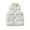 Gilet automne hiver veste sans manches pour enfants vêtements épaissir col montant vers le bas coton gilet pour garçons filles enfants gilet manteau 220927