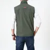 Gilet da uomo Gilet estivo sottile Giacca Abbigliamento casual da esterno Leggero manica corta Colletto alla coreana Cappotto da trekking maschile Viaggio 220926