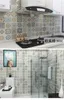 壁紙ヨーロッパ装飾リビングルームキッチンオイルプルーフ防水バスルーム自己粘着壁紙トイレタイルステッカー