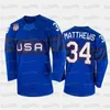 Maillot de hockey Gla C202 Team USA 2022 Auston Matthews Patrick Kane Seth Jones Jack Eichel Matthew Tkachuk Charlie McAvoy Johnny Gaudreau T.J.