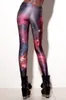 women Leggings Pants Star Digital 3D printing black red color tight sexy primer pencil pants