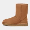 Top bottes de créateurs pour hommes femmes chaudes en hiver demi-bottes en peluche épaisses chaussures de mode en cuir à talons hauts coton caillot automne neige loisirs couples taille 35-45