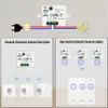 1/2/3 Gang Wireless Wall RF 433Mhz Interruptor Light Switch Remote Control 86 10A 110V 220V Receiver for Lamp LED Fan 0926