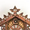 Horloges murales Vintage Coucoo Clock Forest Quartz Swing Alarm Swing Mandmade Room Decor Decoration