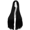 합성 가발 New Black Split Long Straight Women 's Chemical Fiber 고온 실크 가발 220927