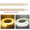 Strips CRI 90 COB LED Strip AC 110V 220V IP65 Waterproof Engineering Decoration 3000K 4000K 6000K Flexible Ribbon FOB Light