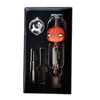 Accessoires pour fumeurs Unique mini Nector Collector Kit 10mm14mm Personnage de dessin animé avec pointe en titane Dab Rig Ensemble de paille avec boîte