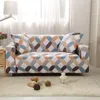 Stoelbedekkingen Plaid Sofa Spandex Protector Fauteuil Slipcover Cover Stretch Housse Canape Sectionele bank 1-4 zitter