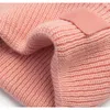 Широкие шляпы ковша 2022 Зима для женщин из смешанного вязаной вязаной вязаной вязаная пара